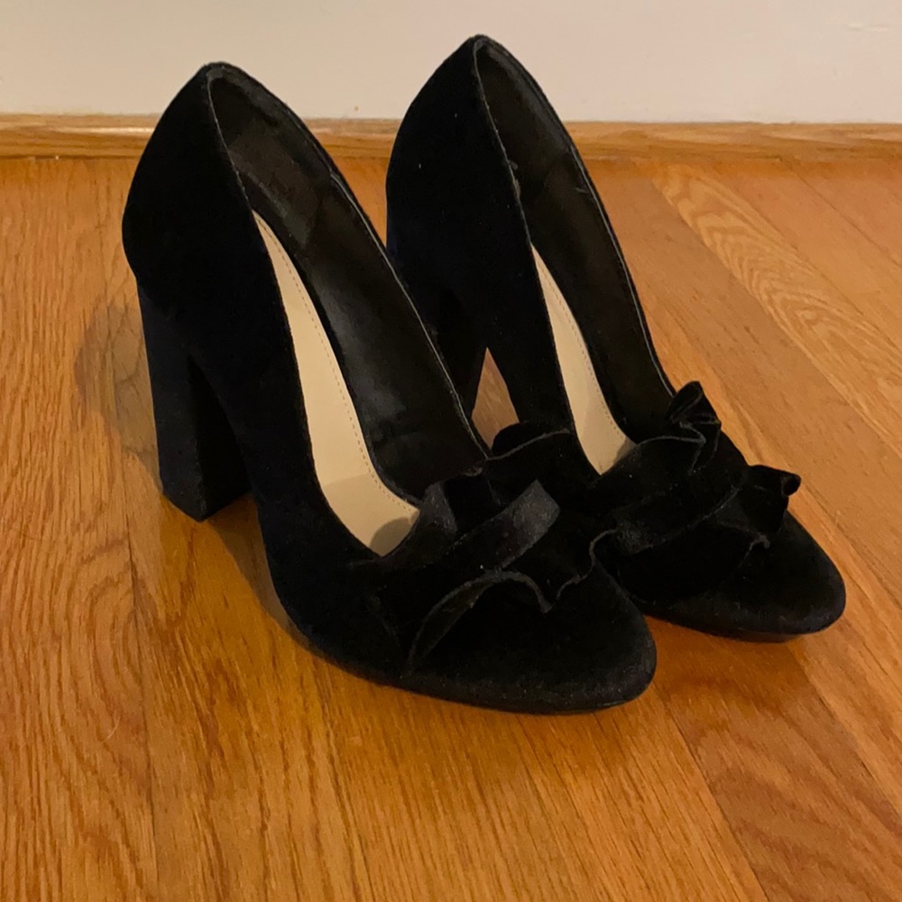 Black Velvet heels